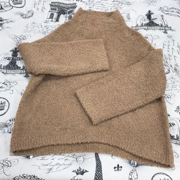 Vince Teddy Cashmere Blend Funnel Neck Sweater - Picture 7 of 9